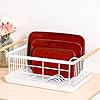 vicrays Ceramic Rectangle Serving Platters - 14" 12" 10" Porcelain Serving Trays Plates for Party BBQ Appetizers Sushi Dessert - Microwave Oven and Dishwasher Safe - Set of 3 -Cherry Red