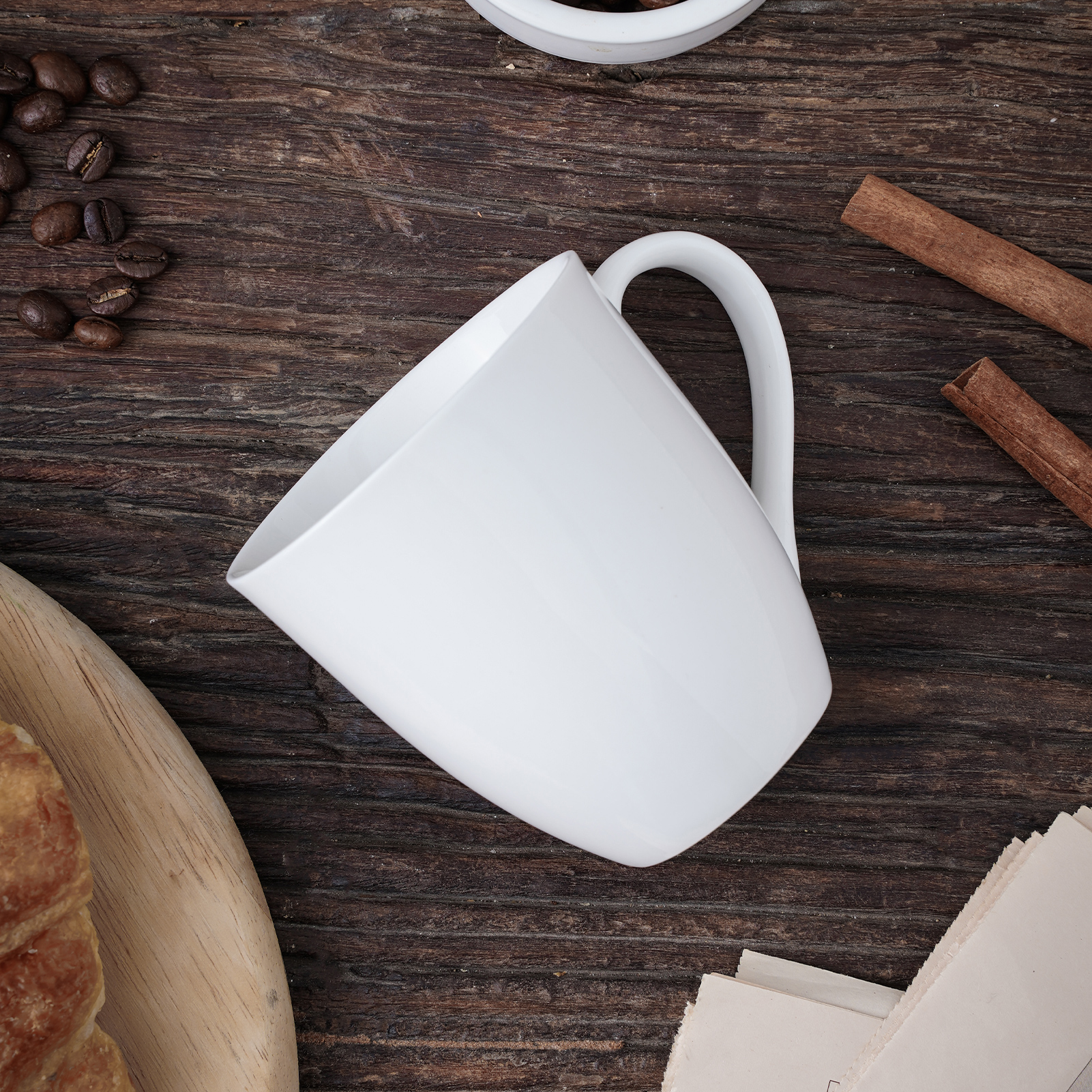 Glossy Ceramic Latte Coffee Mug 12 oz. Set of 10, Bulk Pack - Perfect for  Tea, Espresso, Cappuccino, Hot Cocoa - White 