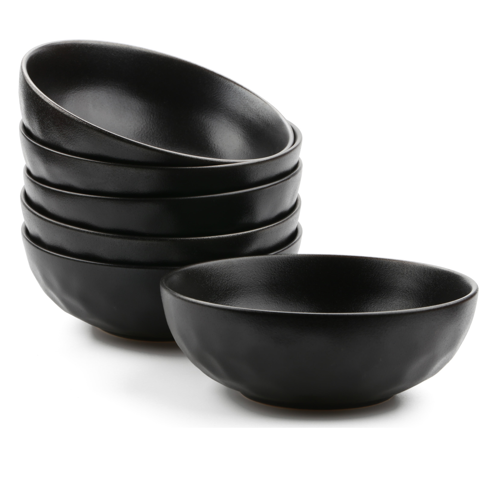 American Atelier Fluted Cereal Bowls | Set of 4 | Stoneware Soup Bowls Set for Kitchen | 22-Ounce Pasta, Ramen, Salad Bowl Set | Reusable, Microwave