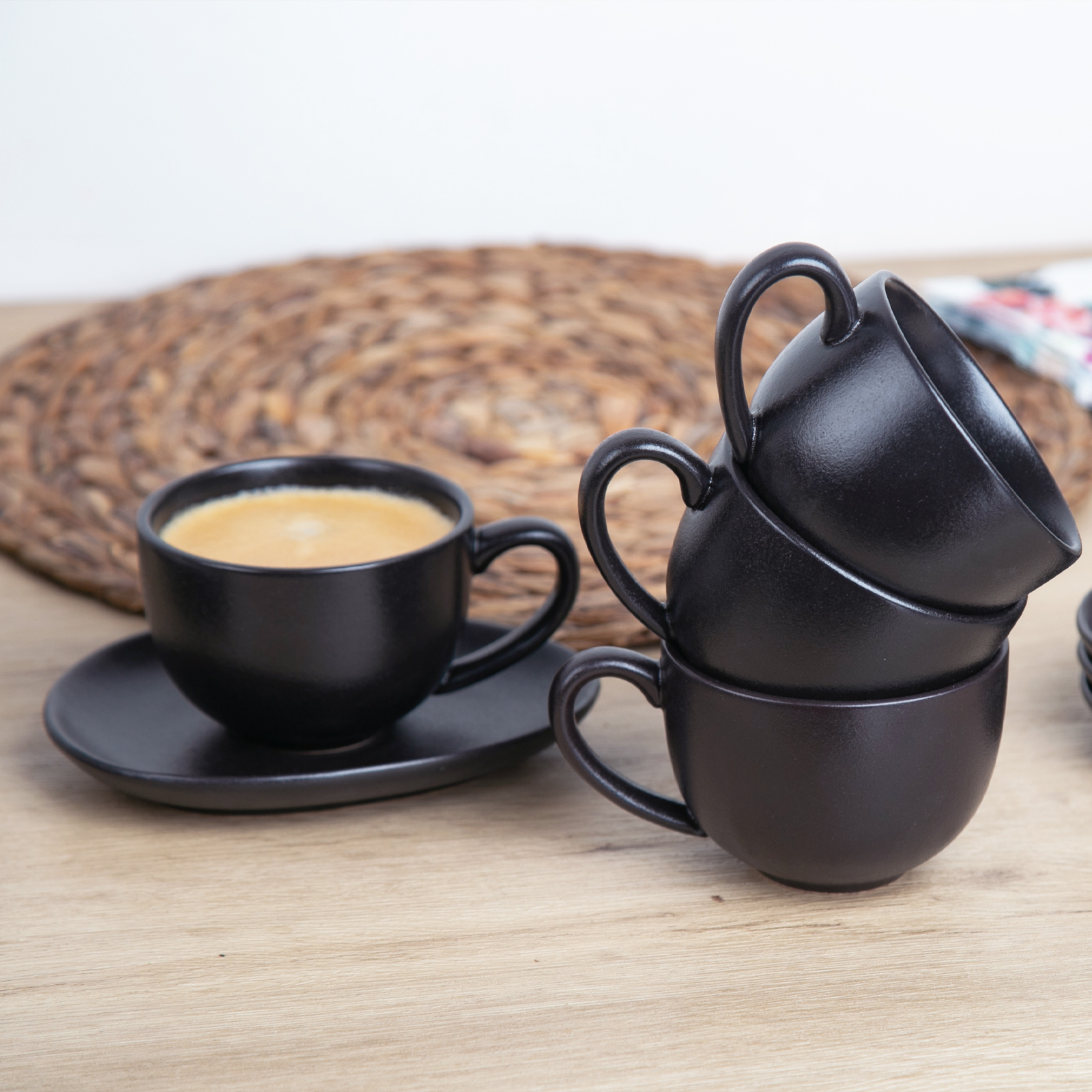 Cappuccino Cups & Saucers (6oz) - Set of 2 – Barista Basics