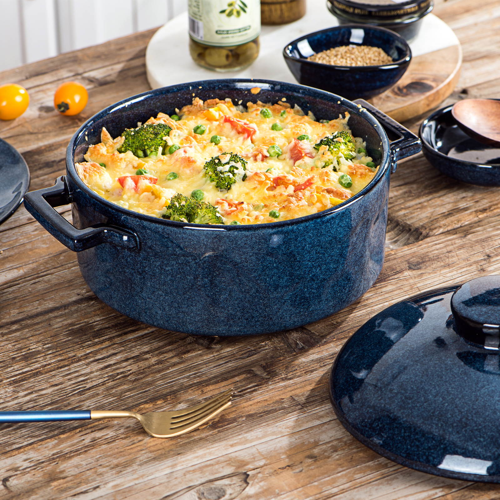 Classic Brights 5.5-Quart Nonstick Casserole Cooker