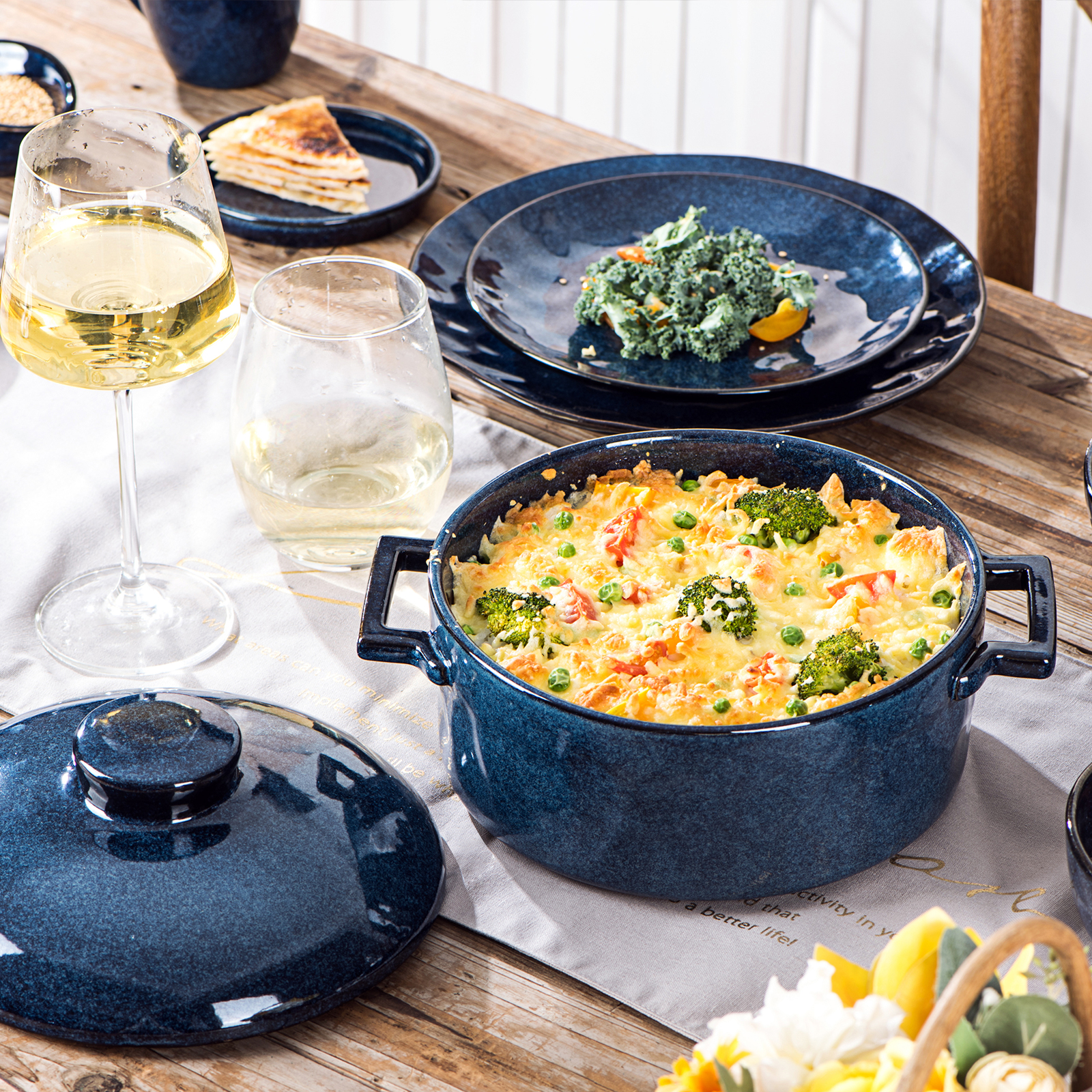 Le Creuset Stoneware Lasagna Pan, Casserole Pan