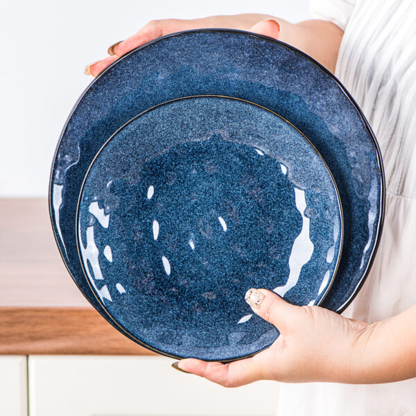 Vicrays Dinnerware Set of 16 Ceramic Dinner Plates Dessert Plates