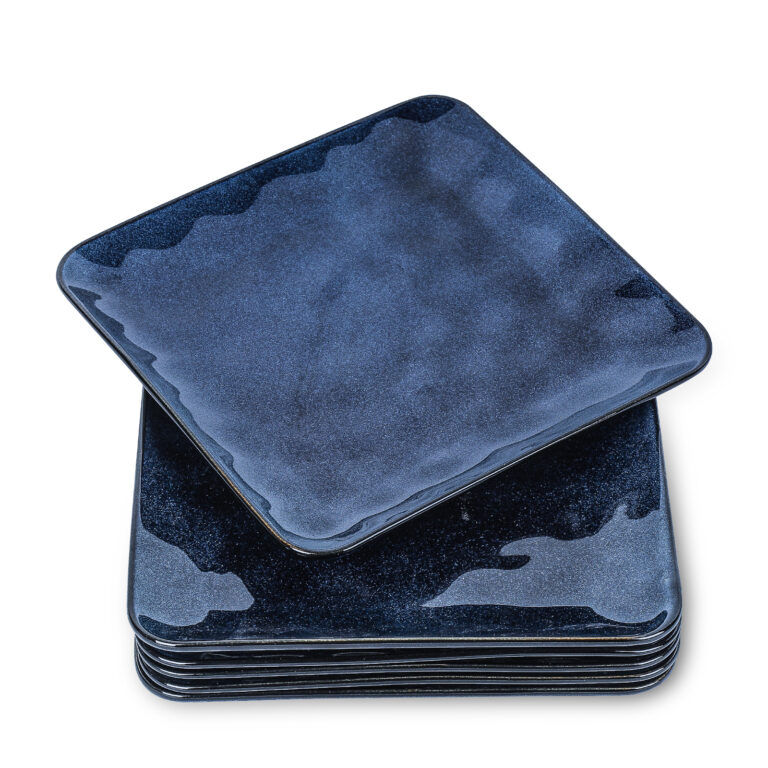 vicrays Ceramic Square Dinner Plates - 10 inch Large Porcelain Serving ...